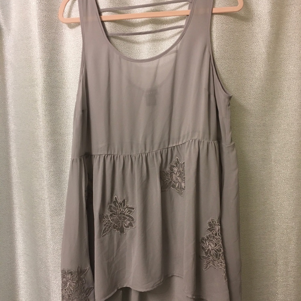 Torrid Hi/Lo Sheer Sleeveless Blouse